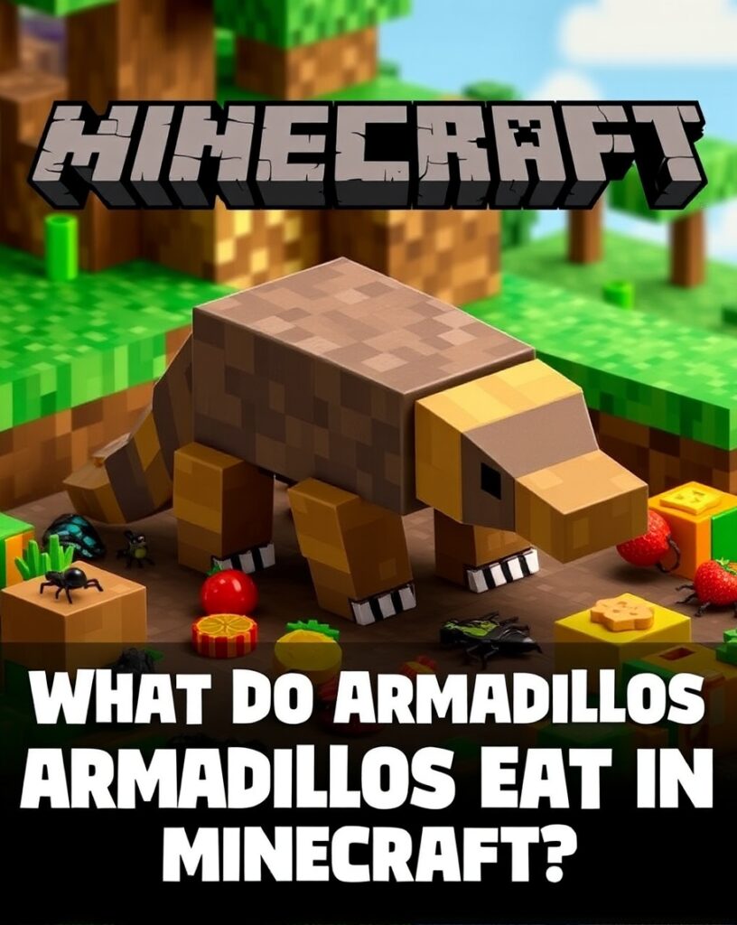 What Do Armadillos Eat in Minecraft